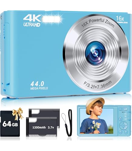 Vivitar ViviCam X054 10.1MP Digital Camera, Blue: All-in-One